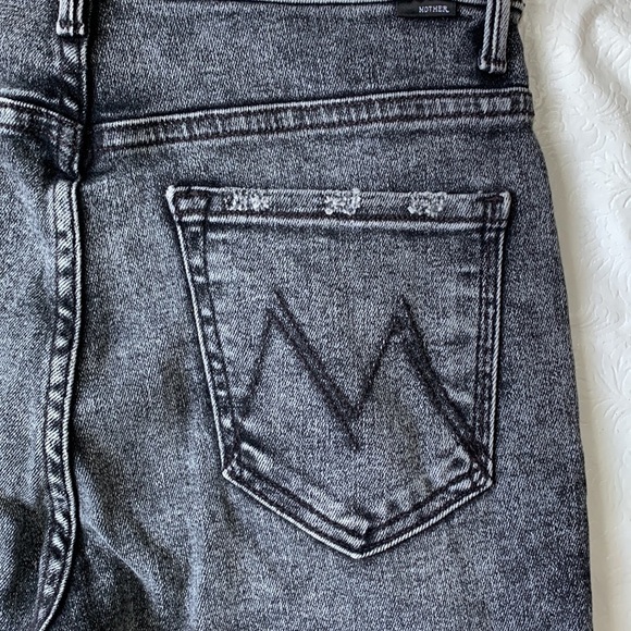 Mother Denim The Swooner Skimp‎ High Waist Jeans in Train Stops - Picture 5 of 8